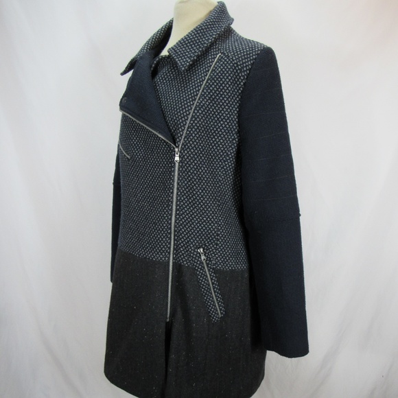 next Jackets & Blazers - Next Plus Size Blue Gray Winter Coat Jacket Sz 22